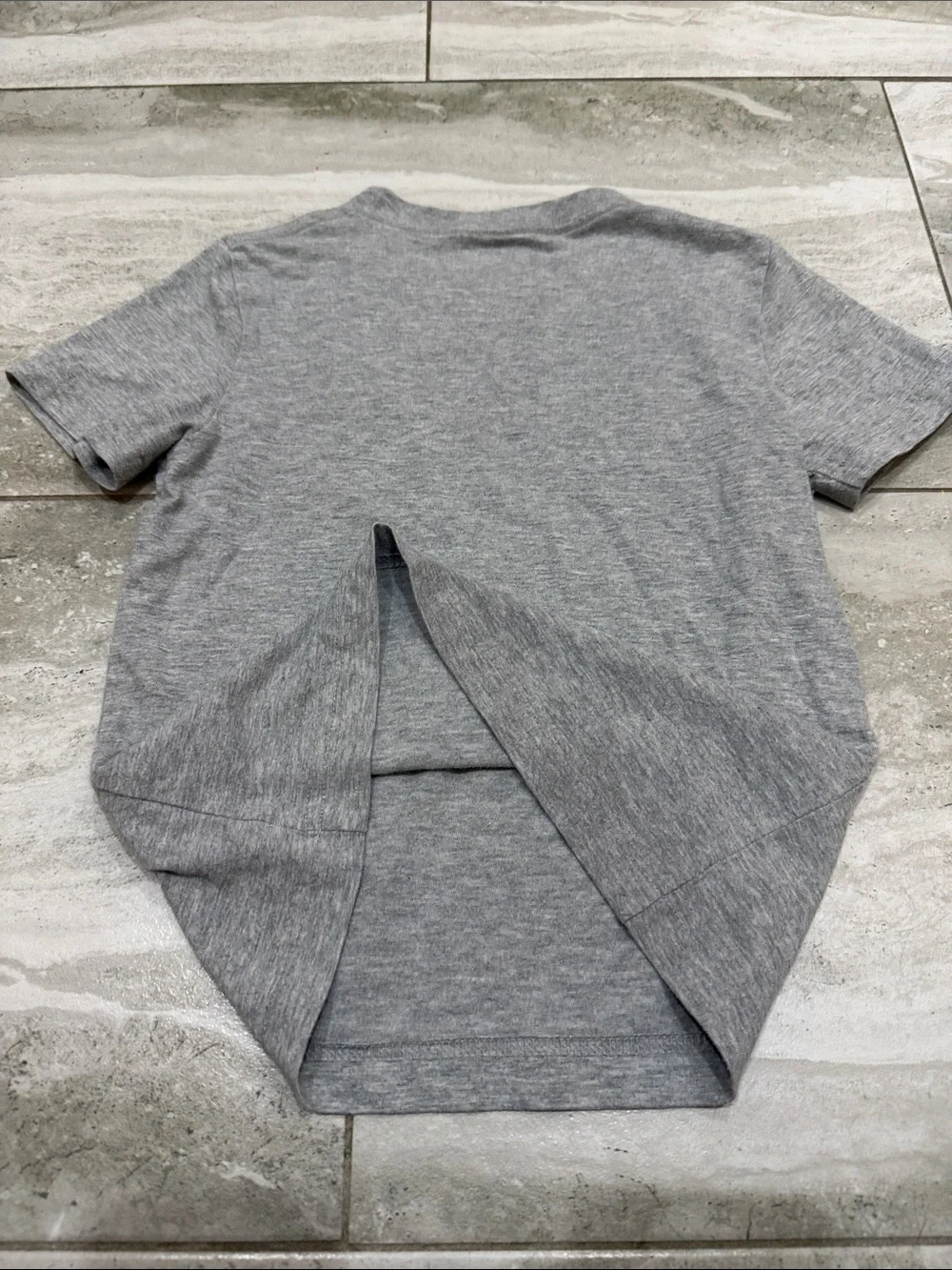Nike Kids Gray Short Sleeve Logo Tee